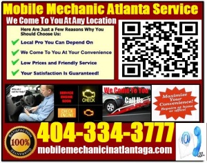 Mobile Mechanic Alpharetta Georgia Auto Car Repair Service