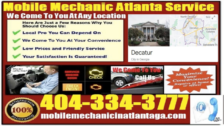 mobile auto mechanic near me decatur car roadside assistance foreign inspection service
