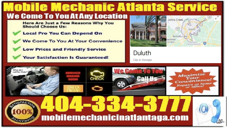 mobile auto mechanic near me duluth car roadside assistance foreign inspection service