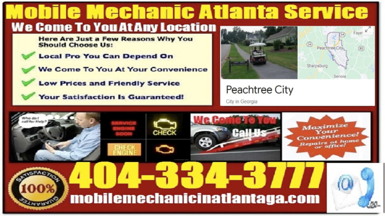 mobile auto mechanic near me peachtree city car roadside assistance foreign inspection service