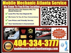 professional mobile Import or foreign Auto Repair Mechanic in Atlanta Georgia